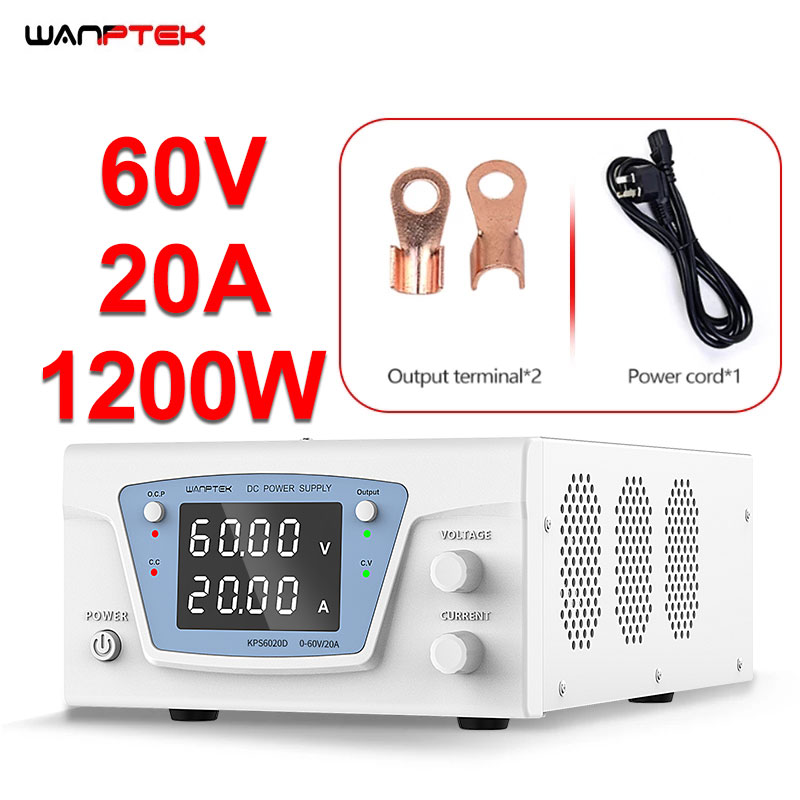High Power 60V 20A Bench Power Supply - Wanptek Lab DC-voeding Verstelbare 60V 10A
