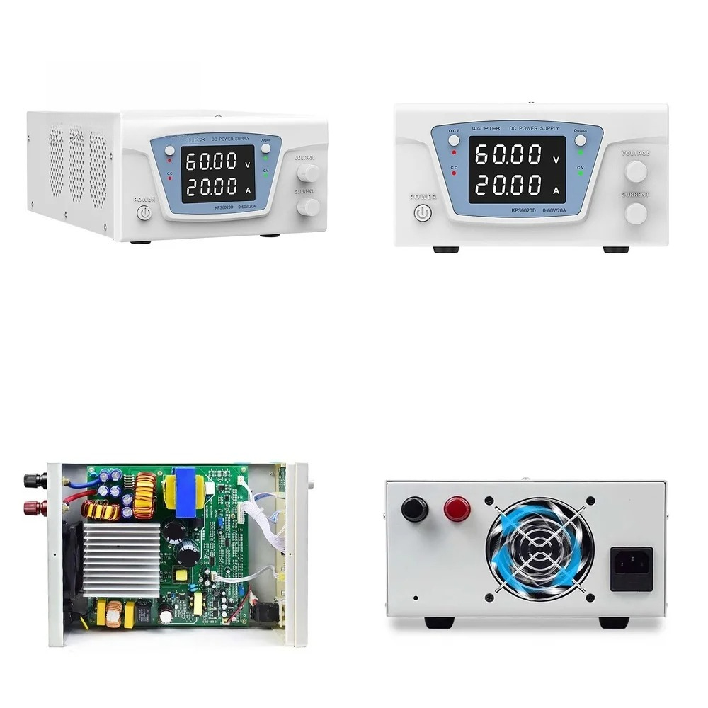 High Power 60V 20A Bench Power Supply - LED Dual Display DC-voeding voor Wanptek