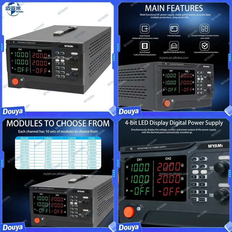 MYAMi 1200W 60V 20A Dual Chann - High Power 60V 20A Bench Power Supply recensie en prijs