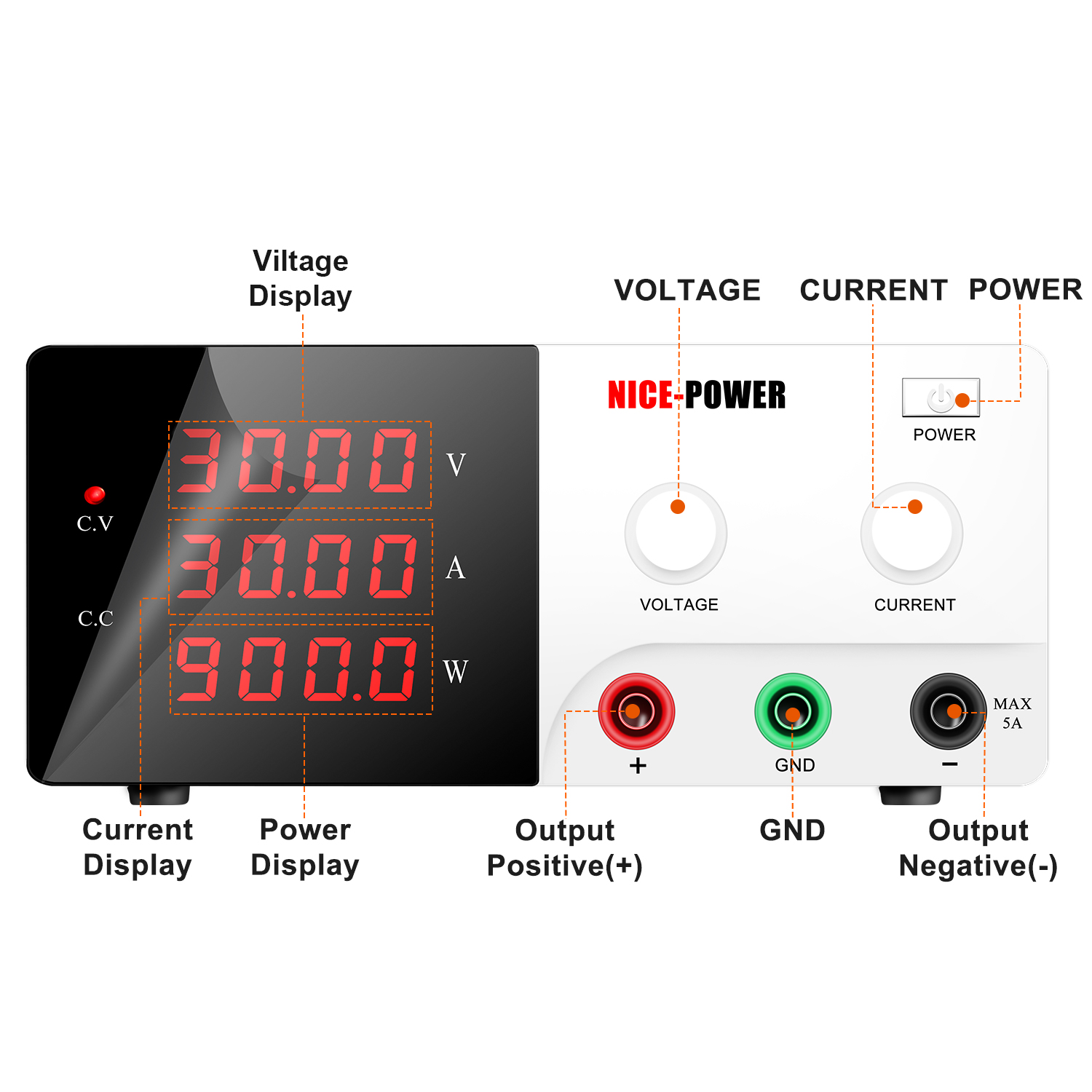 NICE-POWER 30V 30A Laboratoriu - High Power 60V 20A Bench Power Supply recensie en prijs