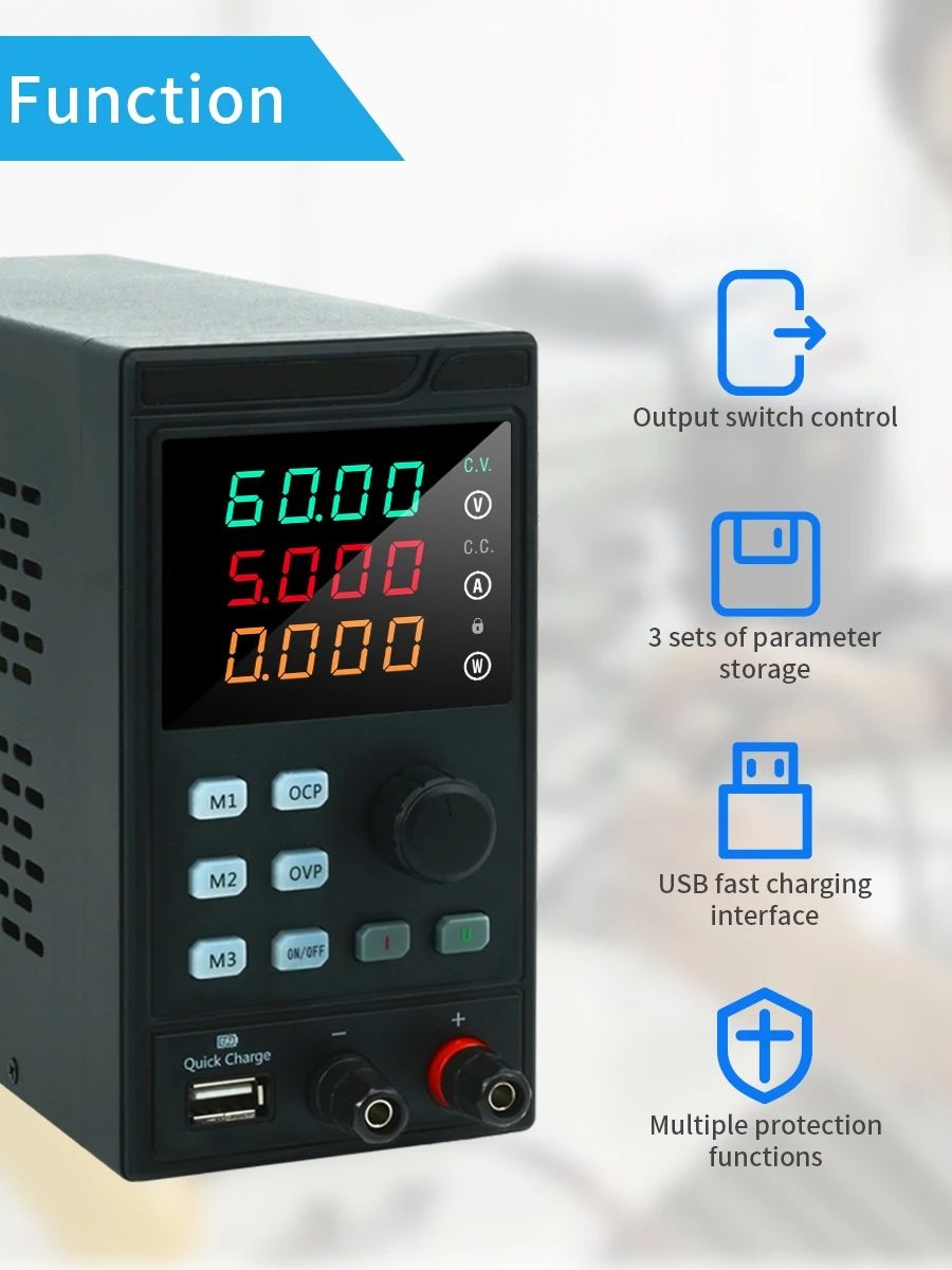 Myami 30V 32V 10a Met Usb/Rs48 - Programmable Dc Power Supply 60V 10A recensie en prijs